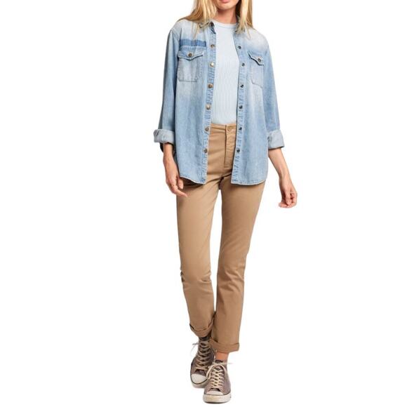 New Women’s Current Elliot Captain Chino Pant Size 27 - Picture 1 of 11